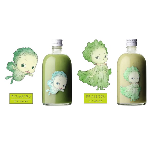野菜のお酒誕生！世界的アーティスト・天野喜孝原作「やさいのようせい」とまさかのコラボ！
